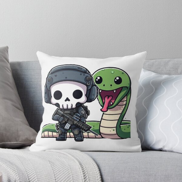 Item preview,  Cute skeleton in tactical gear with snake designed and sold by Wxjtecki.