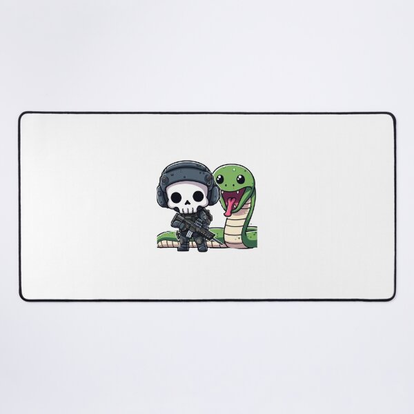 Item preview,  Cute skeleton in tactical gear with snake designed and sold by Wxjtecki.