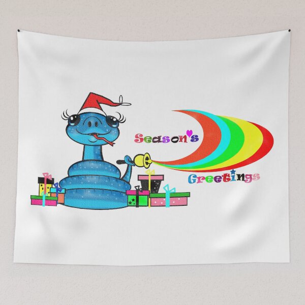 Item preview, Snake - Merry Christmas - Season's Greetings  designed and sold by Shirley cute art .