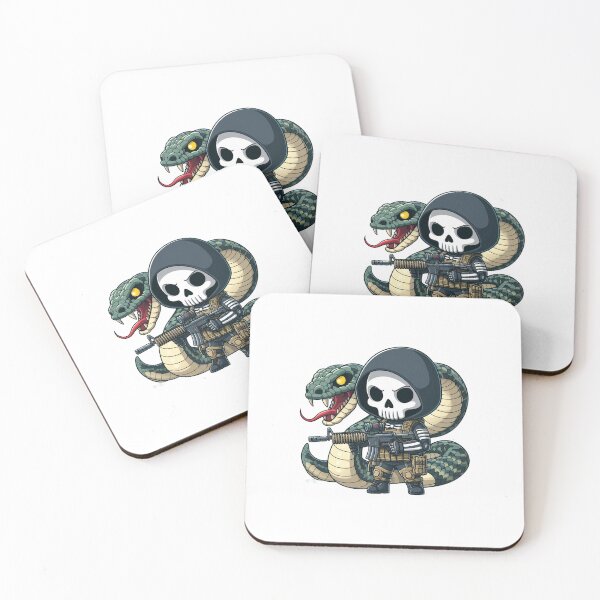 Item preview, Cute skeleton in tactical gear with snake designed and sold by Wxjtecki.
