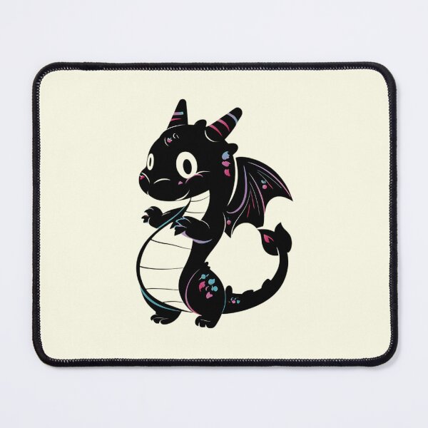 Item preview, Cute Monochrome Dragon Illustration designed and sold by DragonRealms.