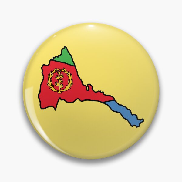 Item preview, Eritrea country shape flag designed and sold by Rachael Taylor.