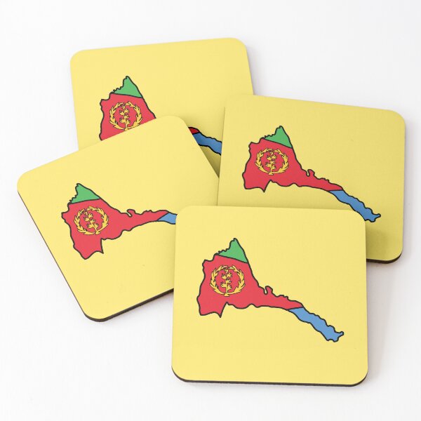 Item preview, Eritrea country shape flag designed and sold by Rachael Taylor.