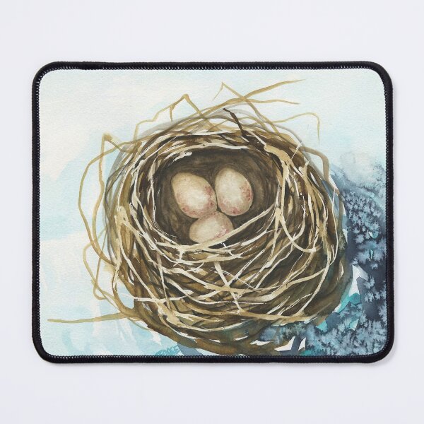 Item preview, Bird Nest Blue Textured designed and sold by Taphath Foose.