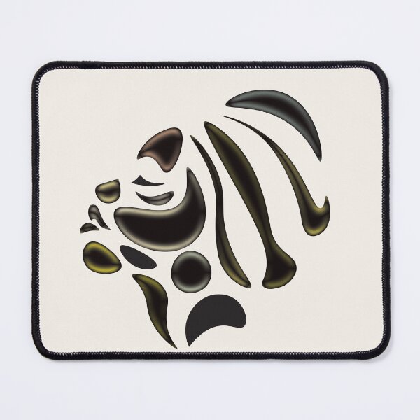 Item preview, Female abstract face art in glossy black designed and sold by birasart.