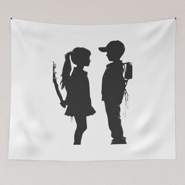 Item preview, Banksy- Boy and Girl gender stereotypes  designed and sold by Gianyyu.