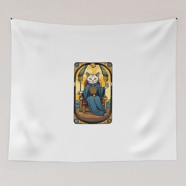 Item preview, Cute cat tarot The hierophant designed and sold by KorArtStudio.