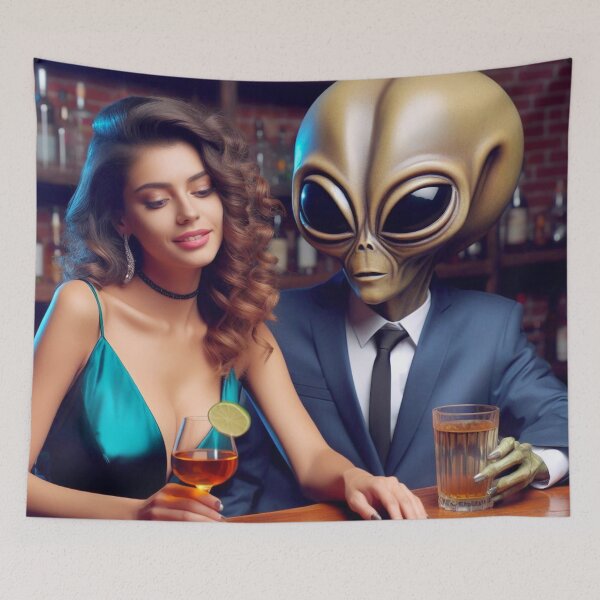 Item preview, LOVE IN AN EXTRATERRESTRIAL LIFE designed and sold by SCOTTYBOYART.