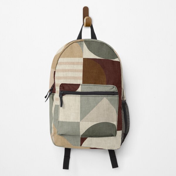 Item preview, Bauhaus Geometry Checkered Muted Nature Colors designed and sold by Ana-Rut-Bre.