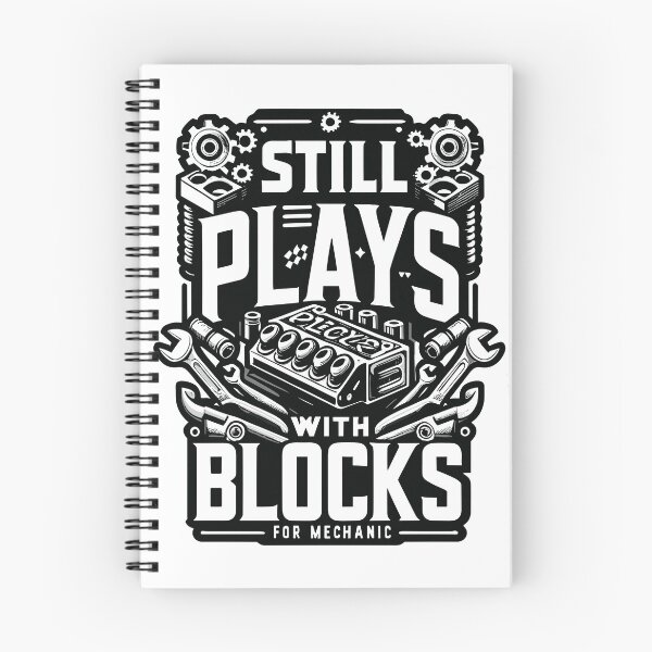 Item preview, Still Plays with Blocks - Funny Gift For Father Mechanic -  Funny Gift for Husband designed and sold by InkCraftHouse.
