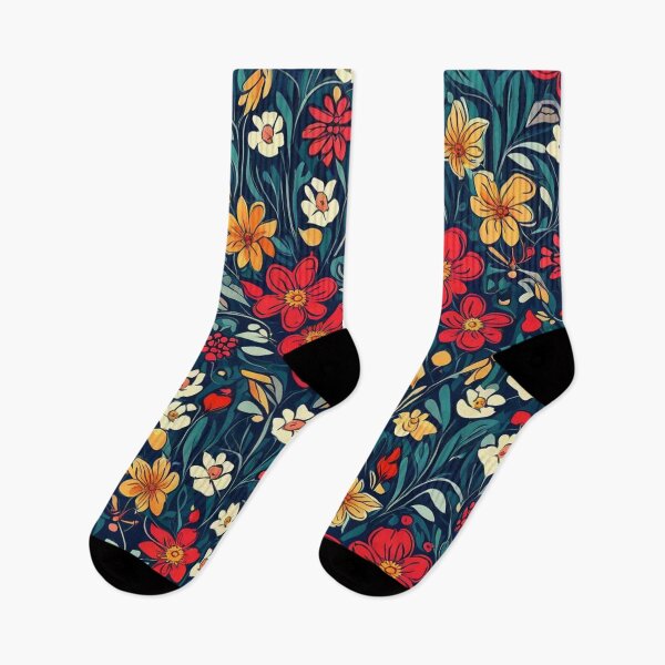 Item preview, Red Orange Flowers Pattern designed and sold by Uday24.