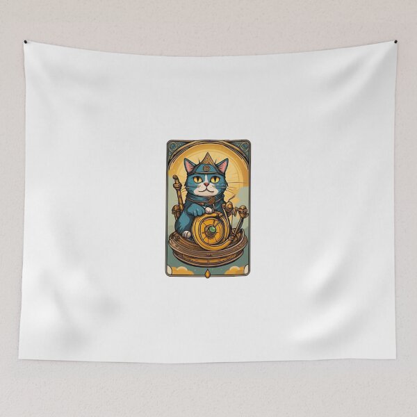 Item preview, Cute cat tarot The chariot designed and sold by KorArtStudio.