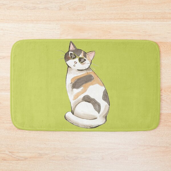 Item preview,   cute cat with glasses  designed and sold by Cuteanimecorner.