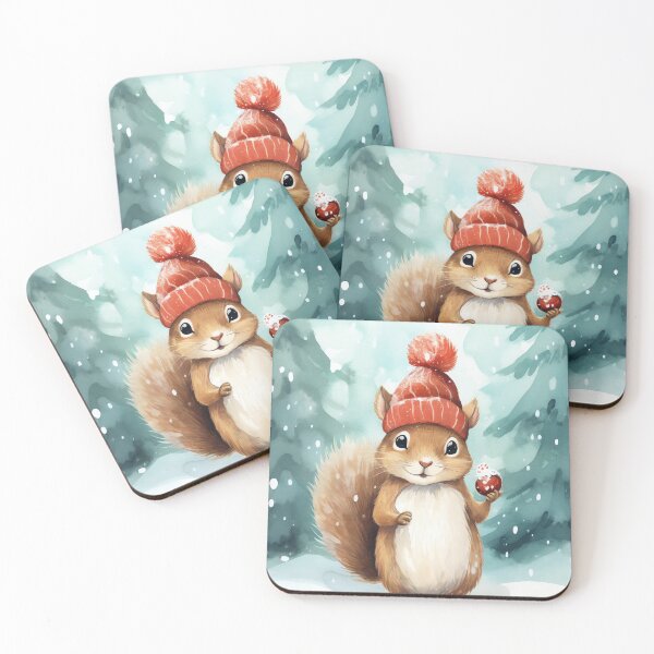 Item preview, Frosty Squirrel Friends designed and sold by cute-animals99.