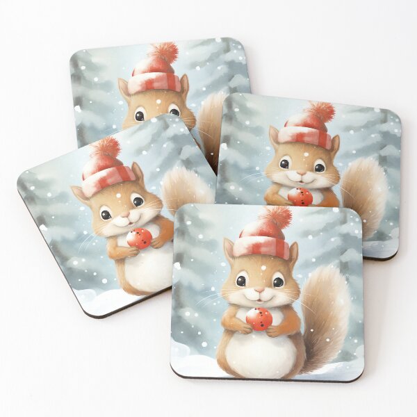 Item preview, Frosty Squirrel Forest designed and sold by cute-animals99.