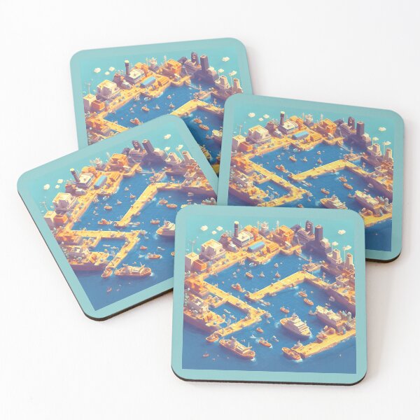 Item preview, Abstract Harbor Twilight designed and sold by Andreas M. Mueller.