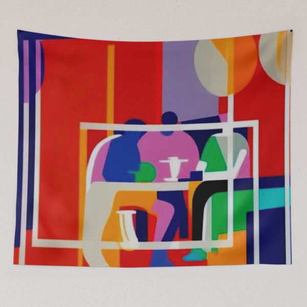 Item preview, Through the Cafe window designed and sold by George Hutton Hunter.