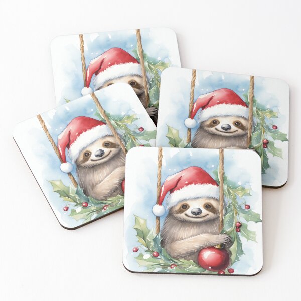 Item preview, Slothful Santa designed and sold by cute-animals99.