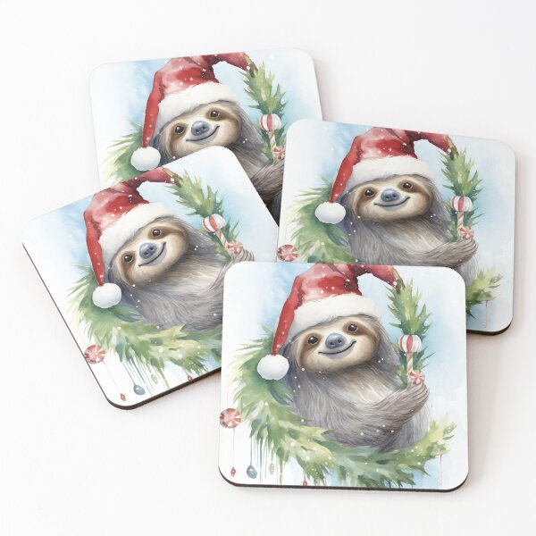 Item preview, Lazy Sloth Christmas designed and sold by cute-animals99.