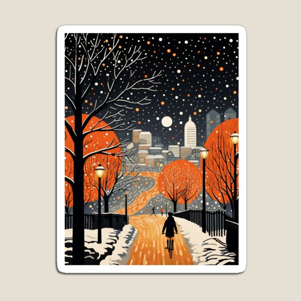 Item preview, Cycling In The City Night designed and sold by CamilleNorris.