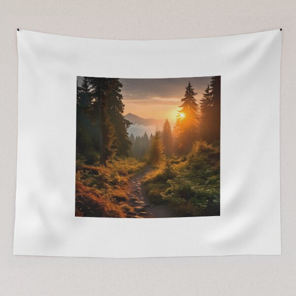 Item preview, Hiking Solitude in a Foggy Forest designed and sold by Shirtastically.