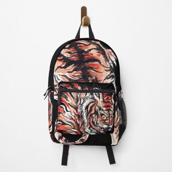 Item preview, Serenade of Stripes: Vintage Japanese Tattoo Inspired Watercolor Tiger Collection designed and sold by Hadamundo.