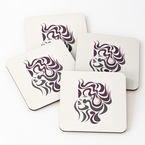 Item preview, Female abstract face the mystic Muse designed and sold by birasart.