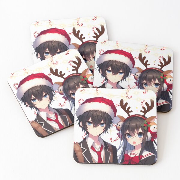 Item preview, Anime couple Christmas Winter  designed and sold by h0rr0rh0unds.