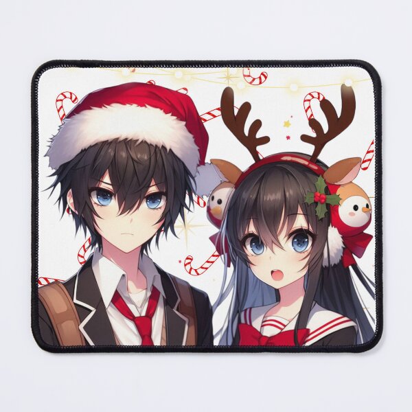 Item preview, Anime couple Christmas Winter  designed and sold by h0rr0rh0unds.