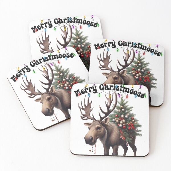 Item preview, Moose Christmas in Merry Christmas moose party on Christmas Day  designed and sold by BotunPeony.