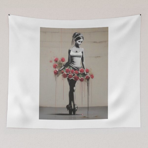Item preview, Banksy Flowers Ballerina designed and sold by Gianyyu.