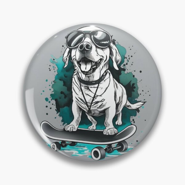 Aperçu de l'œuvre Chien qui fait du skateboard créée et vendue par AImonk.