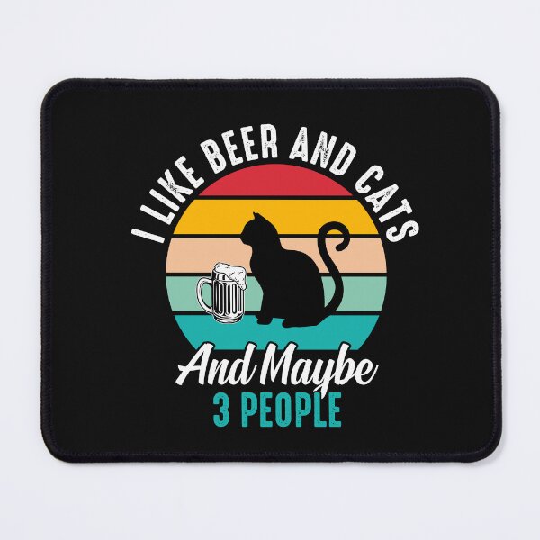 Item preview, i like Beer and cats designed and sold by Faysalfashion.