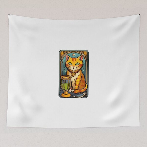 Item preview, Cute cat tarot temperance designed and sold by KorArtStudio.