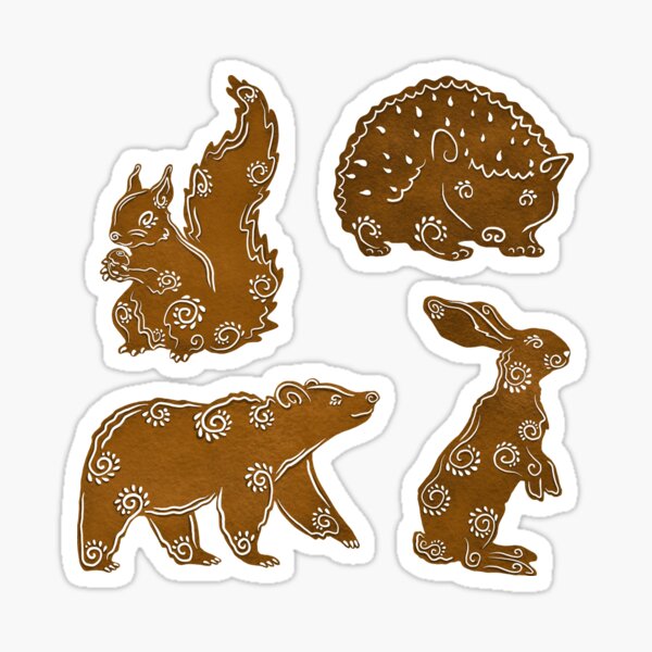 Item preview, Gingerbread Forest Animals designed and sold by StudioHK.