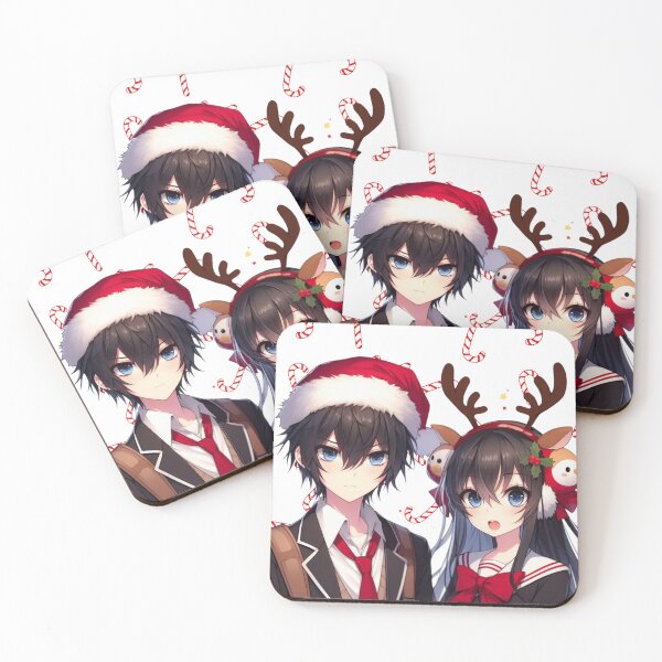 Item preview, Christmas anime couple | winter designed and sold by h0rr0rh0unds.