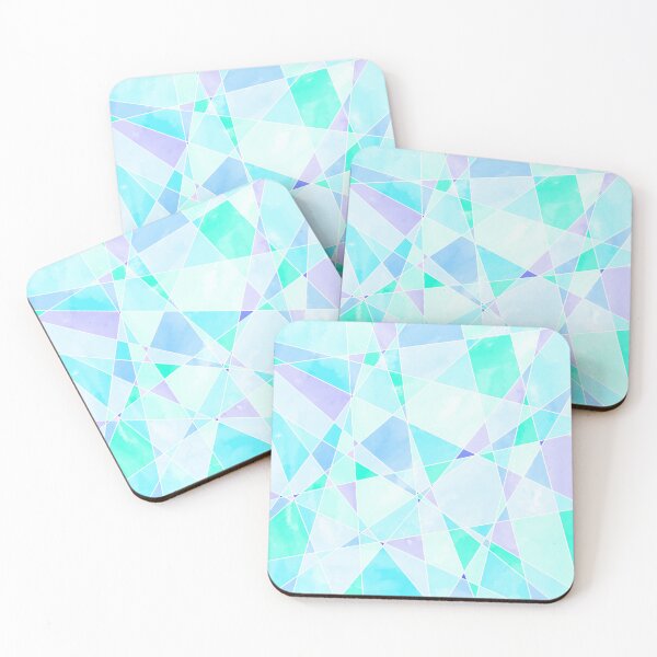 Item preview, Geometric blue frost crystal design designed and sold by aditikkumar.