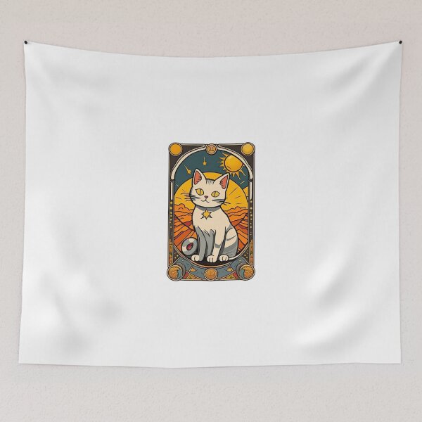 Item preview, Cute cat tarot The sun designed and sold by KorArtStudio.