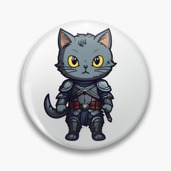 Item preview, The Knight Cat - Feline Illustration of Nobility and Courage designed and sold by Crea-Designer.