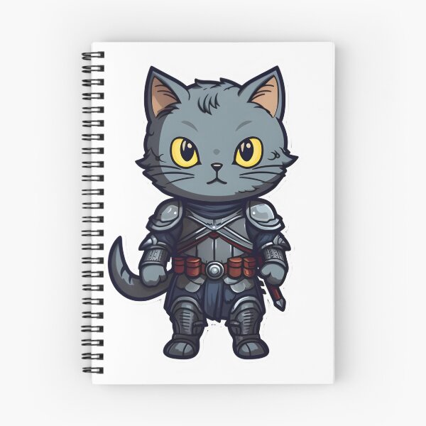 Item preview, The Knight Cat - Feline Illustration of Nobility and Courage designed and sold by Crea-Designer.