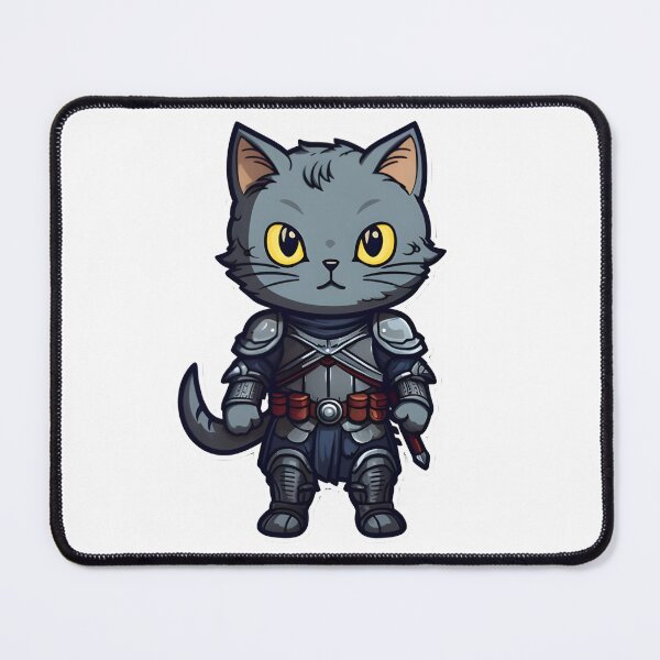 Item preview, The Knight Cat - Feline Illustration of Nobility and Courage designed and sold by Crea-Designer.