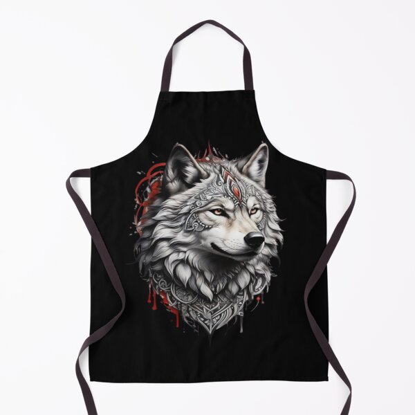 Item preview, Wolf Head Tribal Tattoo Powerful Wolf designed and sold by Grafixfun.