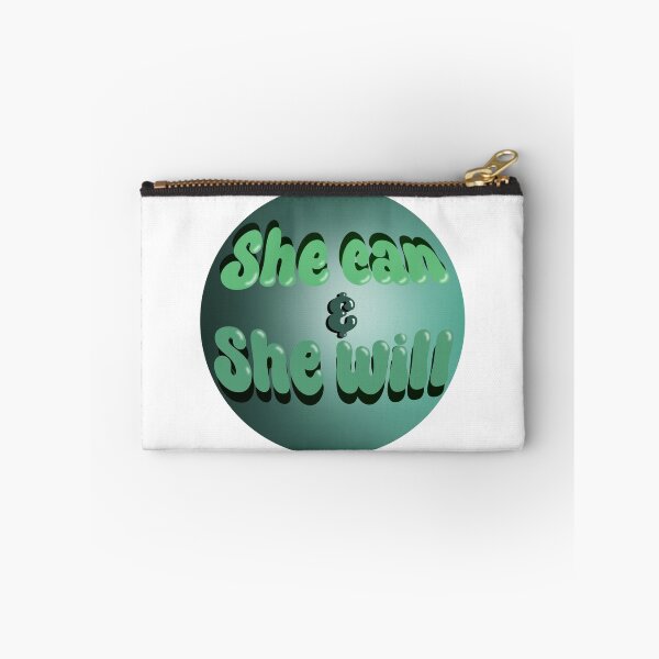 Item preview, She can & She will designed and sold by coloryourwings.