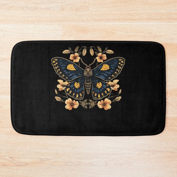 Item preview, Moth With Beautiful Flowers Americana Art Styled designed and sold by CosyTeal.