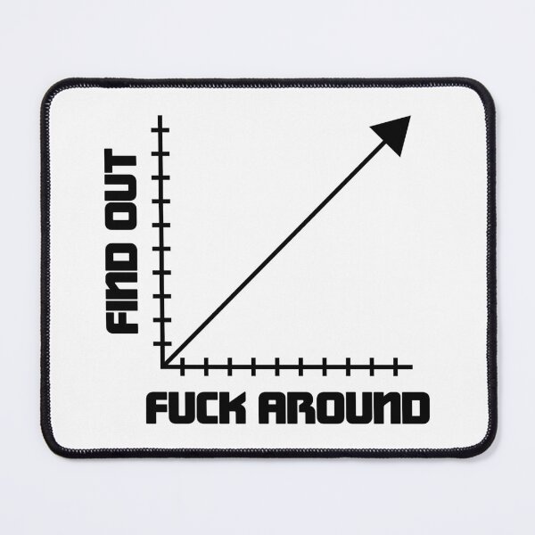 Item preview, Funk Around And Find Out Funny Graph Chart Math Joke designed and sold by ScienceCorner.