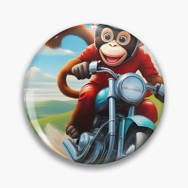 Item preview, Biker monkey having fun designed and sold by Metaverse8.