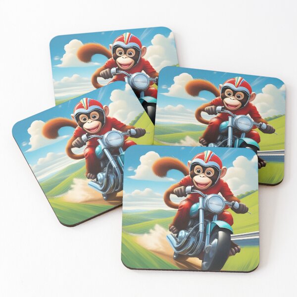 Item preview, Biker monkey having fun designed and sold by Metaverse8.