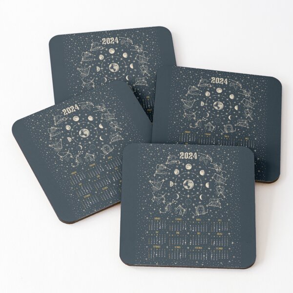 Item preview, 2024 calendar moonphases - Astrological signs designed and sold by me-coco-design.