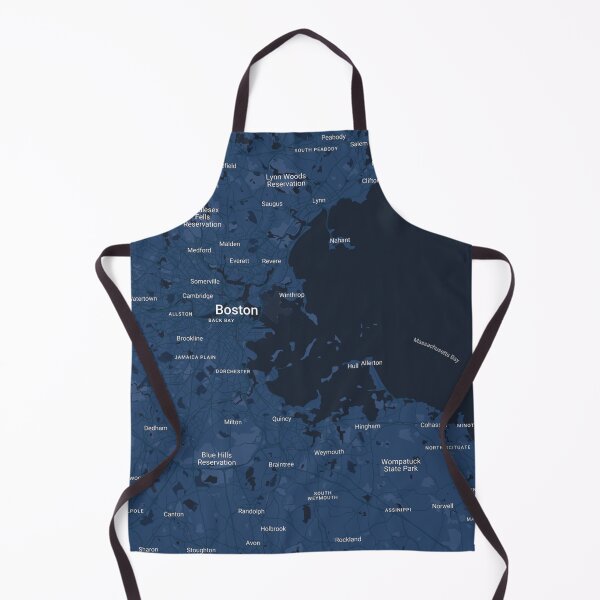 Item preview, Bostonian Blueprint A Sleek Geometric Map of Boston in Dark Blue designed and sold by Akira Miyamoto.