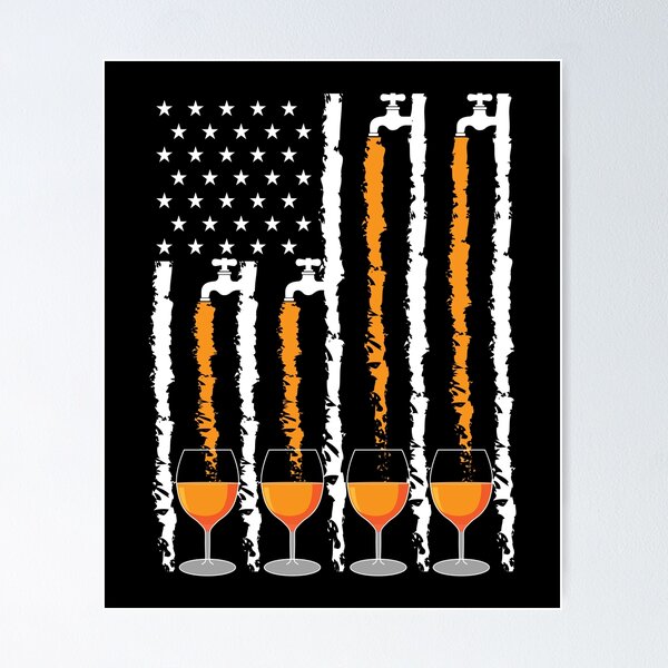 Aperçu de l'œuvre « Brasserie américaine » par GeekStreetTees créée et vendue par GeekStreetTees.
